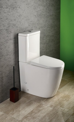 Sapho TURKU Rimless magasított monoblokkos wc, Soft-Close ülőkével (PC104)