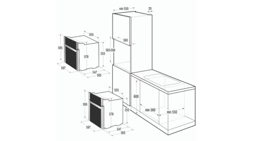 Gorenje BO647A20WG-M Beépíthető elektromos sűtő