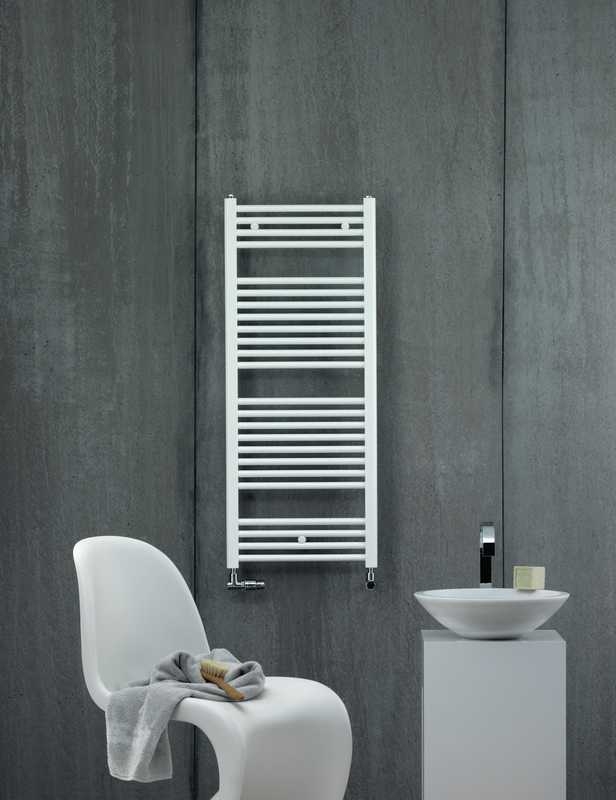Zehnder Virando 120x60 cm egyenes fürdőszobai radiátor, fehér AB-120-060