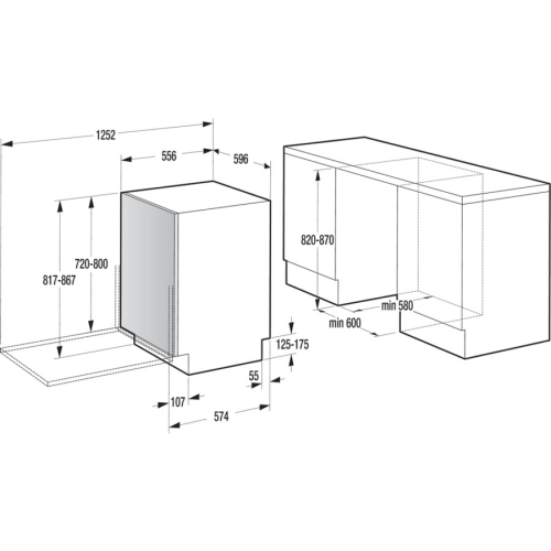 Gorenje GV68260 Beépíthető mosogatógép