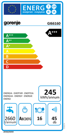 Gorenje GI66160 Beépíthető mosogatógép