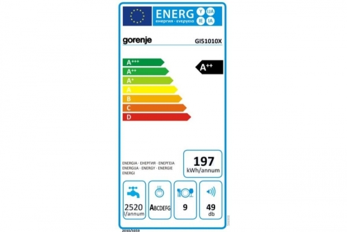 Gorenje GI51010X Beépíthető mosogatógép előlap nélkül