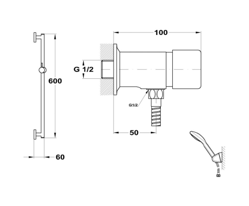 Mofém M-Press automata zuhanyszelep 143-0118-01