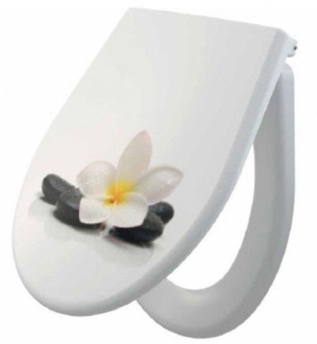 ALCA (Alcaplast) univerzális WC ülőke SOFTCLOSE, Duroplast A604 FLOWER