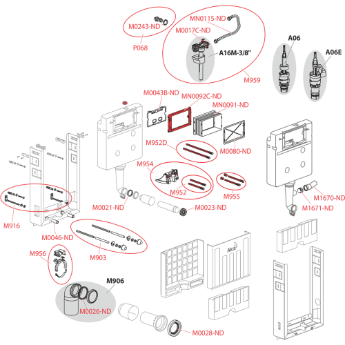 ALCA (Alcaplast) AM115/1000 falsík alatti wc tartály befalazáshoz