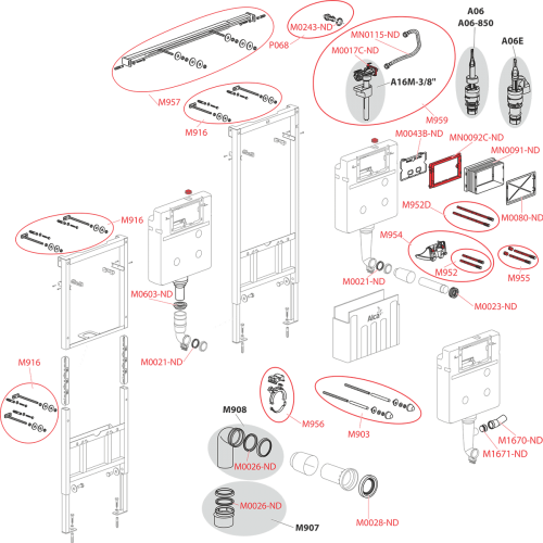 ALCA (Alcaplast) AM102/1120 falsík alatti wc tartály (panellakások fürdőszobáinak átépítéséhez)