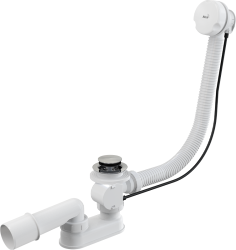 Alcaplast A51B automata kádszifon, fehér (hossz 570mm)