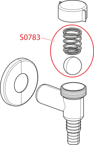 ALCA (Alcaplast) APS1 külső mosógép szifon, króm szín
