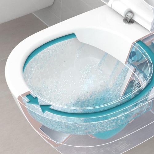 Villeroy & Boch Subway 2.0 fali wc, perem nélküli DirectFlush kombipack, ülőkével 5614R201