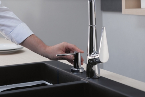 Hansgrohe A51 folyékony szappan és mosogatószer adagoló, króm 40448000