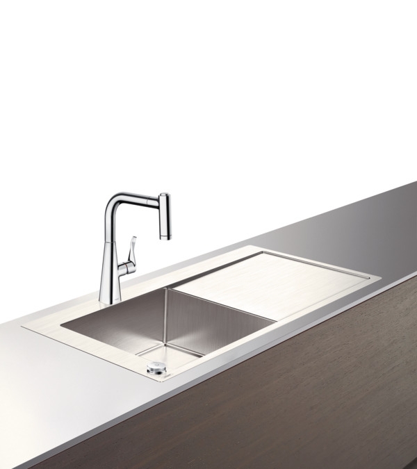 Hansgrohe C71-F450-11 Select mosogató és króm csaptelep kombináció 450 szett 43229000