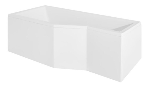 Besco Integra 150x75/56 cm-es kád 3 részes kádparavánnal balos
