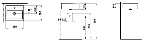 Laufen Living City 45x38 cm mosdó H8114300001041