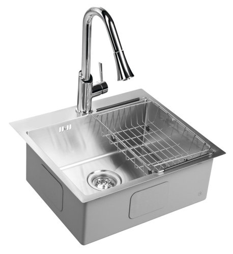 Sapho EPIC beépíthető mosogatótálca 54x48x20 cm, rozsdamentes acél (EP487)