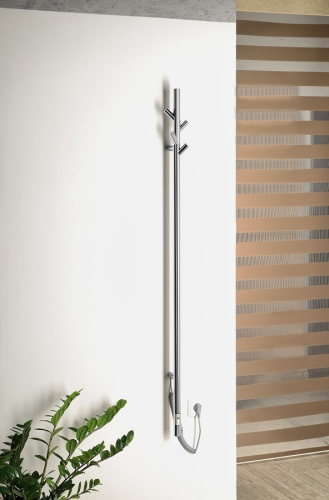 Sapho PASADOR Elektromos álló fürdőköpeny, törölköző szárító időzítővel, 150 x1500mm, 30W, inox (ER175T)