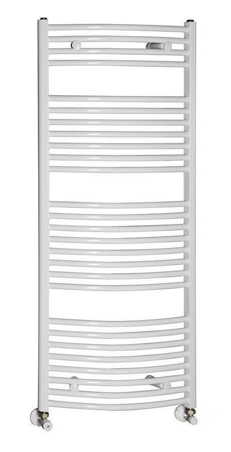 AQUALINE Fürdőszobai radiátor, 450x1322mm, 572W, íves fehér ILO34E