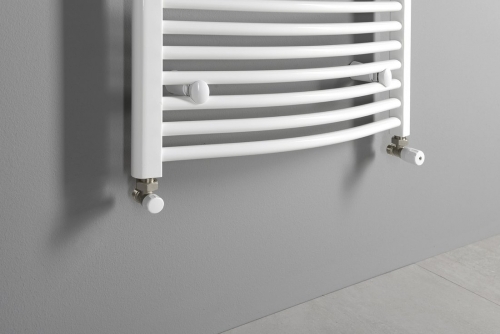 Sapho AQUALINE ORBIT 450x1700mm íves fürdőszobai radiátor, fehér ILO64E