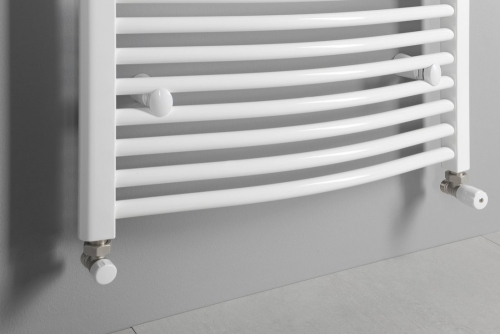 Sapho AQUALINE ORBIT 600x1868mm íves fürdőszobai radiátor, fehér ILO86E