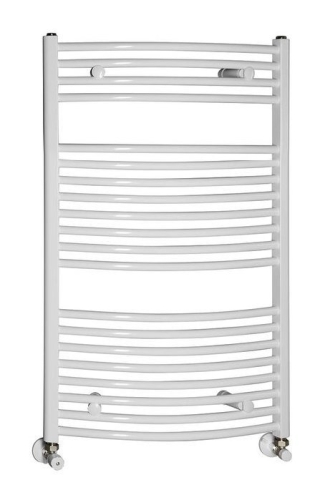 AQUALINE Fürdőszobai radiátor, 450x986mm, 432W, íves fehér ILO94E