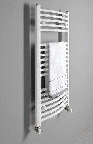 Sapho AQUALINE ORBIT 600x986mm íves fürdőszobai radiátor, fehér ILO96E