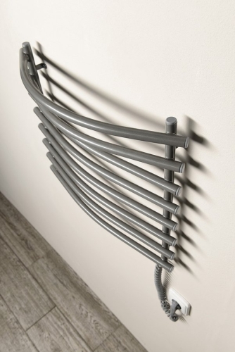 AQUALINE elektromos törölközőszárító radiátor, 570x465mm, 72 W, ezüst SU210A