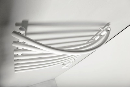 Sapho AQUALINE 570x465 mm elektromos törölközőszárító radiátor, fehér SU110A