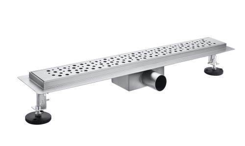Roltechnik rozsdamentes zuhanyfolyóka, mintás ráccsal 700 mm, RRF6-700