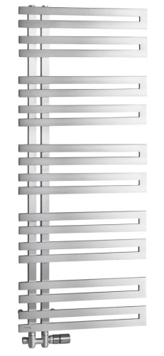 Sapho VOLGA 500x1238 mm fürdőszobai radiátor, szálcsiszolt inox NR512