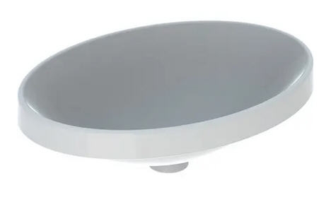 Geberit VariForm 55x40 cm ovális beépíthető mosdó túlfolyó nélkül 500.718.01.2