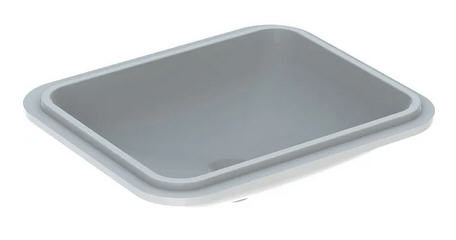Geberit VariForm 58x49 cm alulról beépíthető mosdó túlfolyó nélkül 500.766.01.2