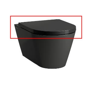 Laufen KARTELL BY LAUFEN lassú záródású wc ülőke fekete H8913310200001