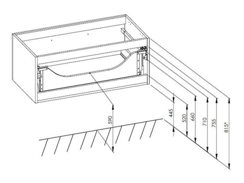 AREZZO design Carmel 120cm-es alsószekrény 1 fiókkal magasfényű fehér AR-166934