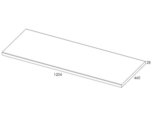 AREZZO design mosdópult 120x46 cm magasfényű természetes tölgy AR-166902