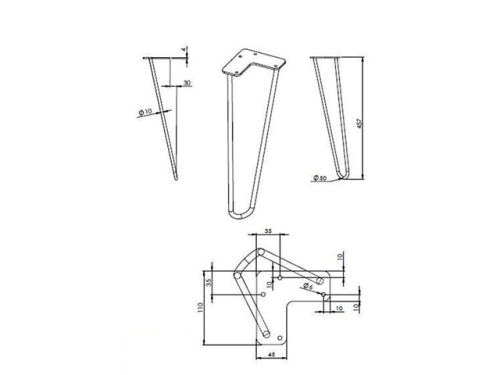 AREZZO design Carmel fekete láb AR-166936