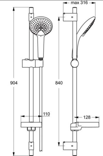 Ideal Standard Idealrain zuhanyszett B9427AA
