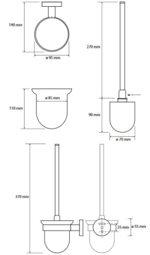 Bemeta White wc kefetartó, fehér 104113014 (XW301)