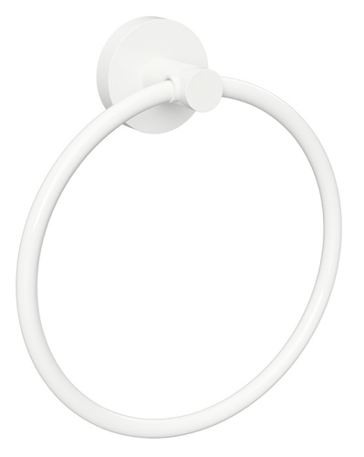 Bemeta White törölközőtartó gyűrű, fehér 104104064 (XW402)