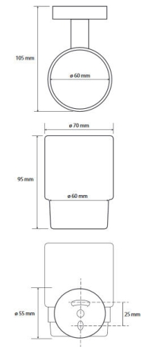 Bemeta White pohártartó, fehér 104110014 (XW801)