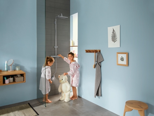 Hansgrohe Croma E Showerpipe 280 1jet termosztátos zuhanyrendszer 27630000
