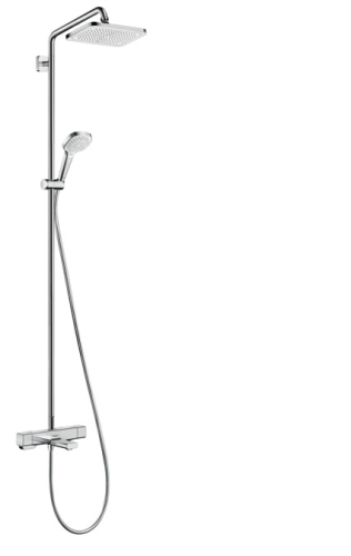 Hansgrohe Croma E Showerpipe 280 1jet termosztátos kádtöltős zuhanyrendszer 27687000