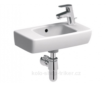 Geberit Selnova Square 45x25 cm kézmosó szögletes jobb oldali csaplyukkal 500.318.01.1