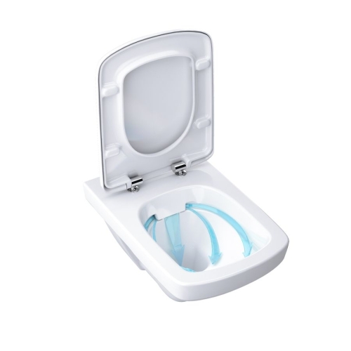 Geberit Selnova Square fali Wc szögletes, Rimfree, perem nélkül 500.275.01.1 (500275011)
