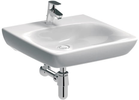 Geberit Selnova Comfort 65x55 cm mosdó mozgáskorlátozottaknak, túlfolyó nélkül 500.188.01.1