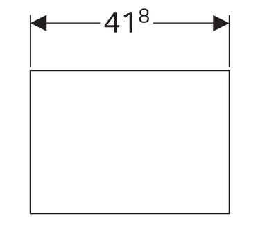 Geberit Selnova fali lemez 41.8x30 cm 500.191.01.1