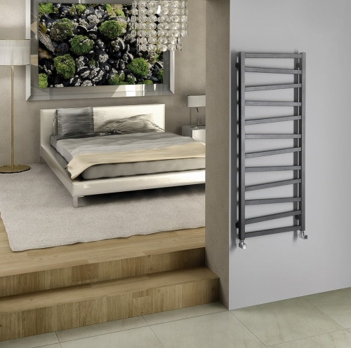 Sapho ZIG 500x1334mm fürdőszobai radiátor, struktúrált antracit ZG513A