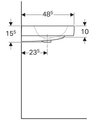 Geberit iCon 60x48,5 cm mosdó 124060000