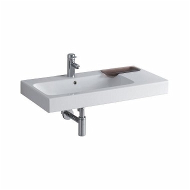 Geberit iCon 90x48,5 cm mosdó pakolófelülettel és dekor tállal, jobb pakolóval 124190000