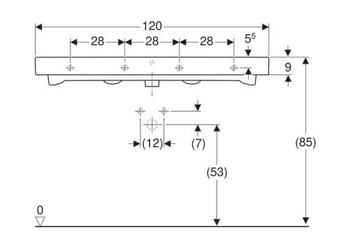 Geberit iCon 120x48,5 cm mosdó 124020000