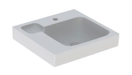 Geberit iCon 50x48,5 cm mosdó pakolófelülettel és dekor tállal, bal pakolóval 124150000