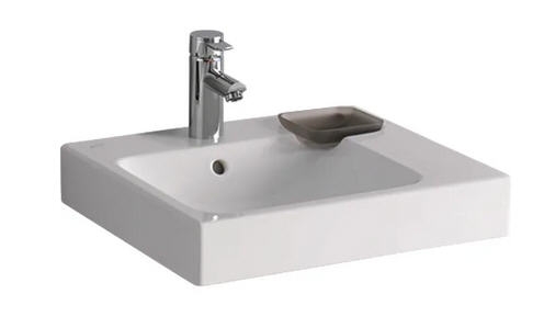 Geberit Icon 55x48,5 cm pultra ültethető mosdó jobb oldali dekoratív tálkával 124550000